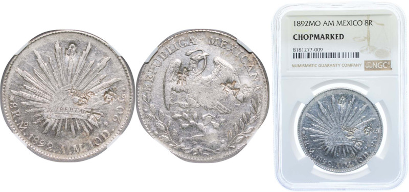 Mexico Federal Republic 1892 Mo AM 8 Reales Silver (.903) Mexico City Mint (9392...