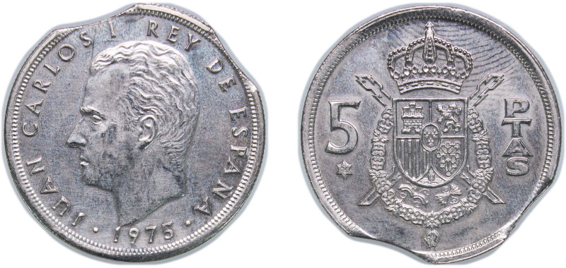 Spain Kingdom 1975 *76 5 Pesetas - Juan Carlos I Copper-nickel Madrid Mint (1505...