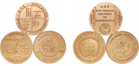 Spain Kingdom 1979 - 1994 Medal Set (Fair Numismatica, 3 Lots, Φ50mm) Bronze UNC