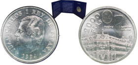 Spain Kingdom 1994 M 2000 Pesetas - Juan Carlos I (IMF Meeting) Silver (.925) Madrid Mint (8669000) 18g BU KM 937