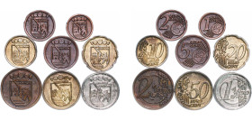 Spain Kingdom 2000 Fantasy Euro Set - Labastida (8 Lots) XF