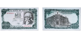 Spain Nationalist Government 1971 1000 Pesetas (Centennial of the Bank of Spain) Paper UNC P 154