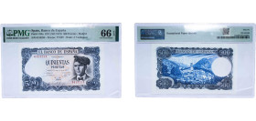 Spain Nationalist Government 1971 500 Pesetas Without serie Paper PMG Gem Uncirculated 66 EPQ P 153
