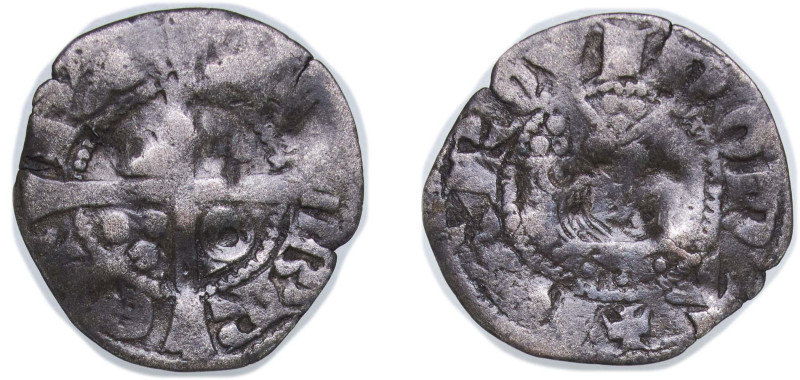 Spain Principality of Catalonia 1291 - 1327 Denier - James II Billon (.250 silve...