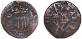 Spain Principality of Catalonia Spanish states 1641 Seiseno Copper La Seca Mimt 3.89g VF Cal 133