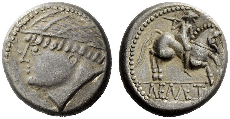 CELTIC COINAGE 
 West Noricum 
 Tetradrachm, Nemet type 2nd century BC, AR 9.6...