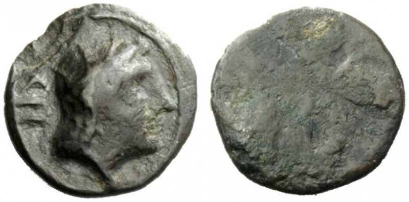 GREEK COINAGE 
 Etruria, Populonia 
 2 ½ asses 3rd century BC, AR 0.85 g. Radi...