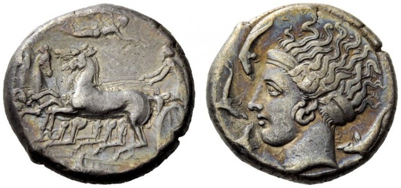 GREEK COINAGE 
 Syracuse 
 Tetradrachm, unsigned dies in the style of Eukleida...