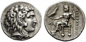 GREEK COINAGE 
 Kings of Macedonia 
 Tetradrachm, Byblos circa 330-320 BC, AR 16.94 g. Head of Heracles r., wearing lion’s skin. Rev. Zeus enthroned...