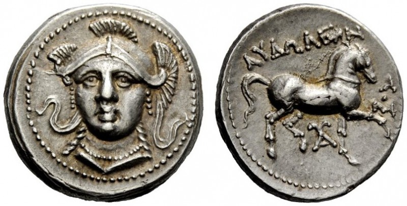 GREEK COINAGE 
 Kings of Paeonia 
 Audoleon, 315-286 . Tetradrachm, Astibos or...