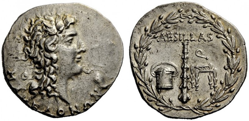 GREEK COINAGE 
 Macedonia under the Romans 
 Aesillas quaestor, Tetradrachm ci...