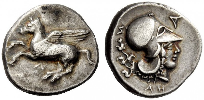 GREEK COINAGE 
 Epirus, Ambrakia 
 Stater circa 404-360 BC, AR 8.57 g. Pegasus...