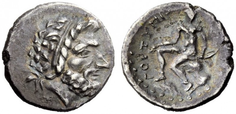 GREEK COINAGE 
 Crete, Gortyna 
 Drachm circa 98-96 BC, AR 3.08 g. Diademed an...