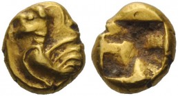 GREEK COINAGE 
 Ionia, Uncertain mint 
 Twelfth stater circa 6th century BC, EL 1.38 g. Siren standing l. Rev. Incuse punch. Cf. Triton XI, 2008, 25...
