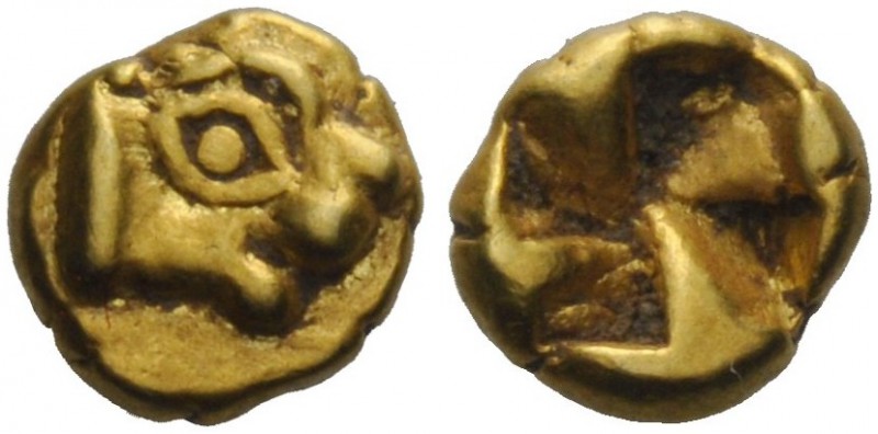GREEK COINAGE 
 Phocaea 
 Twenty-fourth stater circa 625-600 BC, EL 0.65 g. He...