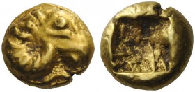GREEK COINAGE 
 Phocaea 
 Hecte circa 625-522 BC, EL 2.73 g. Head of ram r. Rev. Incuse punch. Bodenstedt –.
 Extremely rare. About extremely fine...