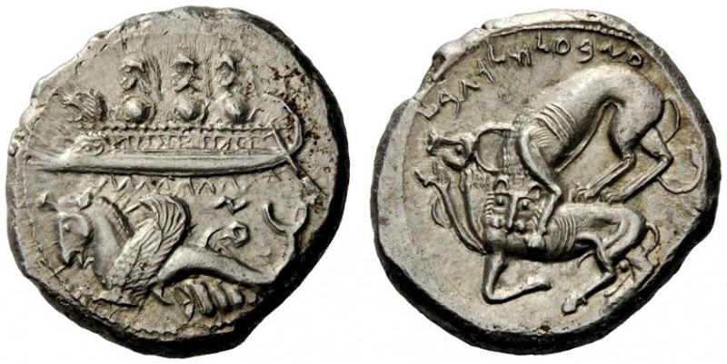 GREEK COINAGE 
 Phoenicia, Byblos 
 Dishekel circa 400-370 BC, AR 13.20 g. Gal...