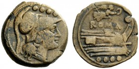 AN INTERESTING COLLECTION OF ROMAN REPUBLICAN COINS FORMED BY AN ENGLISH AMATEUR SCHOLAR 
 Triens ”light series”, Central Italy circa 211-208, Æ 8.84...
