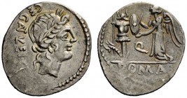 AN INTERESTING COLLECTION OF ROMAN REPUBLICAN COINS FORMED BY AN ENGLISH AMATEUR SCHOLAR 
 C. Egnatuleius C.f. Quinarius 97, AR 1.94. C·EGNATVLEI·[C·...