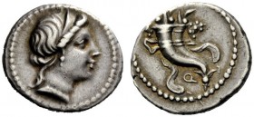 AN INTERESTING COLLECTION OF ROMAN REPUBLICAN COINS FORMED BY AN ENGLISH AMATEUR SCHOLAR 
 Q. Denarius, uncertain mint 81, AR 4.11 g. Diademed head o...
