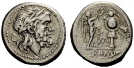 ROMAN REPUBLICAN COINAGE 
 Victoriatus, Sicily circa 211-208, AR 2.90 g. Laureate head of Jupiter r.; behind, C. Rev. Victory standing r., crowning t...