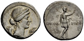 THE ROMAN EMPIRE 
 Octavian, 32-27 BC 
 Denarius, Brundisium or Roma (?) circa 32-29 BC, AR 3.65 g. Diademed head of Pax r.; behind, cornucopiae and...