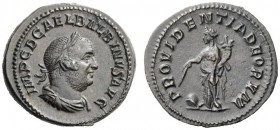 THE ROMAN EMPIRE 
 Balbinus, 22nd April – 29th July 238 
 Denarius, April-June 238, AR 3.23 g. Laureate, draped and cuirassed bust r. Rev. Provident...