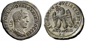 THE ROMAN EMPIRE 
 Philip I, 244 – 249 
 Tetradrachm, Antiochia 248-249, AR 14.66 g. Laureate, draped and cuirassed bust r. Rev. Eagle standing l. w...