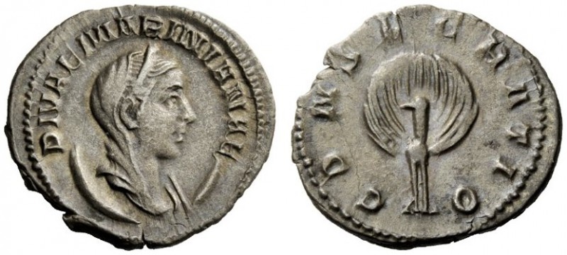 THE ROMAN EMPIRE 
 Diva Mariniana, wife of Valerian I 
 Antoninianus, Viminaci...