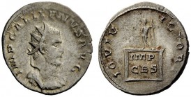 THE ROMAN EMPIRE 
 Gallienus, 253 – 268 
 Antoninianus, Lugdunum 257, billion 3.34 g. Radiate, draped and cuirassed bust r. Rev. Jupiter holding Vic...