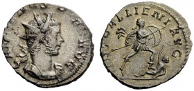 THE ROMAN EMPIRE 
 Gallienus, 253 – 268 
 Antoninianus, Lugdunum 258-259, billion 3.39 g. Radiate, draped and cuirassed bust r. Rev. Emperor walking...