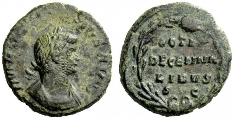 THE ROMAN EMPIRE 
 Gallienus, 253 – 268 
 As 260-268, Æ 8.18 g. Laureate and c...