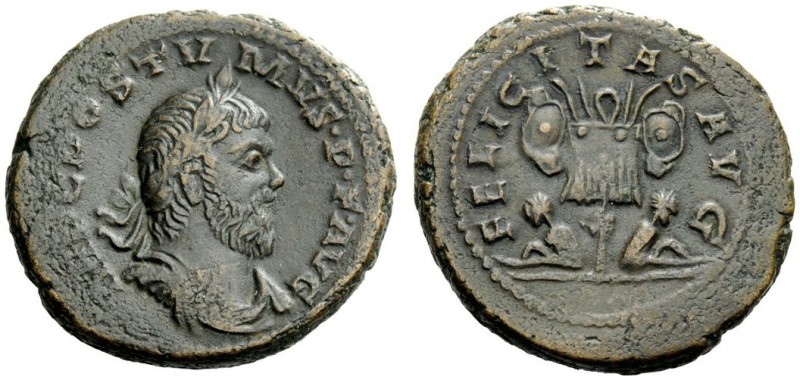 THE ROMAN EMPIRE 
 Postumus, 260 – 269 
 Sestertius, Lugdunum 268, Æ 20.91 g. ...