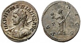 THE ROMAN EMPIRE 
 Numerian, 283-284 
 Antoninianus 283-284, billion 3.00 g. Radiate and cuirassed bust l., holding transverse spear and decorated s...