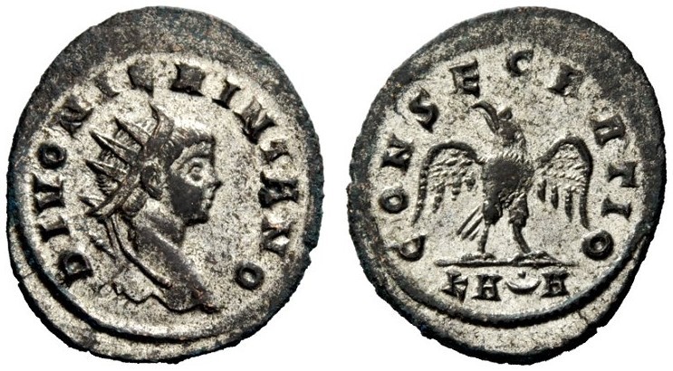 THE ROMAN EMPIRE 
 Nigrinian, Son of Carinus 
 Antoninianus 283-284, billon 3....