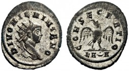 THE ROMAN EMPIRE 
 Nigrinian, Son of Carinus 
 Antoninianus 283-284, billon 3.41 g. Radiate head r. Rev. Eagle standing facing with spread wings, he...