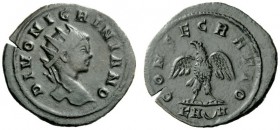 THE ROMAN EMPIRE 
 Nigrinian, Son of Carinus 
 Antoninianus 283-284, billon 3.12 g. Radiate head r. Rev. Eagle standing facing with spread wings, he...