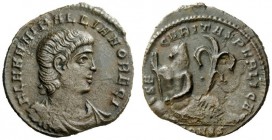 THE ROMAN EMPIRE 
 Hanniballianus rex regum, 335 – 337 
 Æ 4, Constantinopolis 336-337, 1.41 g. Bare headed and draped bust r. Rev. Euphrates reclin...