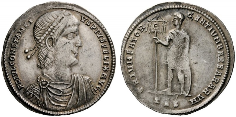 THE ROMAN EMPIRE 
 Constantius II as augustus, 337 – 361 
 Medallion of four h...