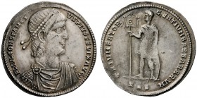 THE ROMAN EMPIRE 
 Constantius II as augustus, 337 – 361 
 Medallion of four heavy siliquae or three light miliarenses, Thessalonica 340-350, AR 13....