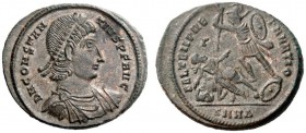 THE ROMAN EMPIRE 
 Constantius II as augustus, 337 – 361 
 Æ1, Heraclea 351-355, Æ 9.19 g. Diademed, draped and cuirassed bust r. Rev. Helmeted sold...