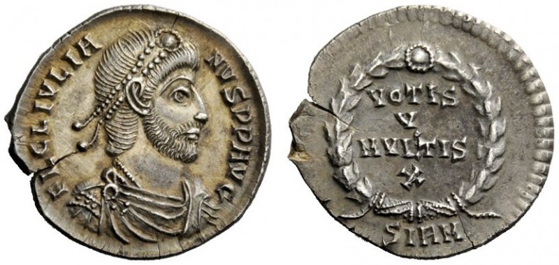 THE ROMAN EMPIRE 
 Julian II augustus, 360 – 363 
 Siliqua, Sirmium 360-363, A...