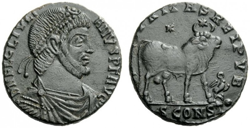THE ROMAN EMPIRE 
 Julian II augustus, 360 – 363 
 Æ1, Arles 360-363, Æ 8.65 g...