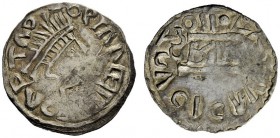 THE ROMAN EMPIRE 
 The Gepids 
 In name of Anastasius, 491-518 . Half siliqua, Sirmium c. 491-504, AR 1.35 g. Pearl-diademed, draped and cuirassed b...