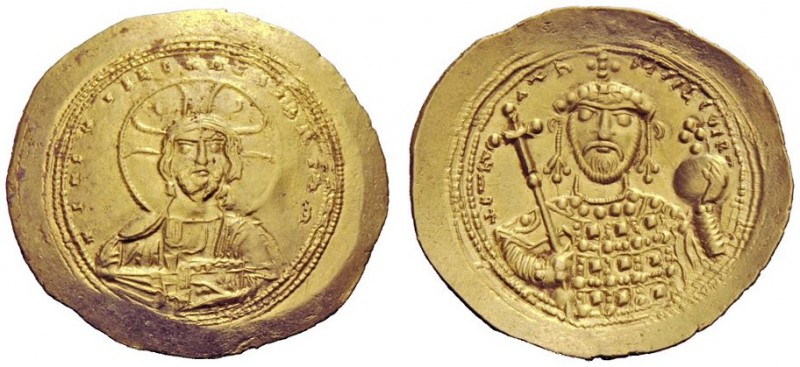 THE BYZANTINE EMPIRE 
 Constantine IX Monomachus, 1042-1055 
 Histamenon nomis...