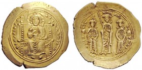 THE BYZANTINE EMPIRE 
 Eudocia, 21st May- 31st December 1067 
 Histamenon nomisma 1067, AV 4.39 g. Christ, nimbate, enthroned facing. Rev. Eudocia s...