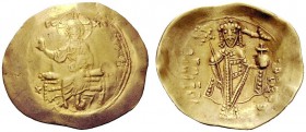 THE BYZANTINE EMPIRE 
 Alexius I Comnenus 1081 – 1118, with colleagues from 1092 
 Post reform coinage, 1092-1118. Hyperpyron, Thessalonica circa 10...