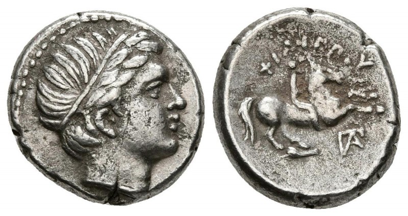 REINO DE MACEDONIA. A nombre de Philippo II. 1/5 Tetradracma. 323-315 a.C. Amphi...