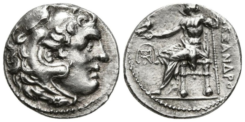 CARIA, Mylasa. Alejandro III Magno. Dracma. 300-280 a.C. A/ Cabeza de Herakles c...