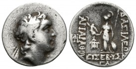 REYES DE CAPPADOCIA. Ariarathes V Eusebes Philopator. Dracma. 163-130 a.C. Año RY33. A/ Cabeza con diadema de Ariarathes a derecha. R/ Athena estante ...